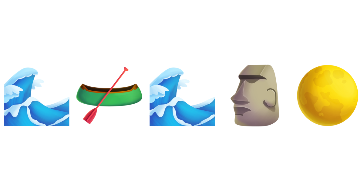 🌊🛶🌊🗿🌕