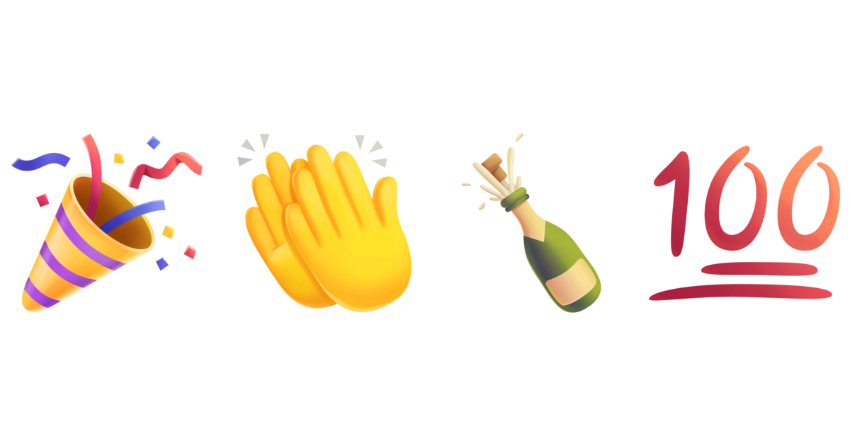 🎉👏🍾💯