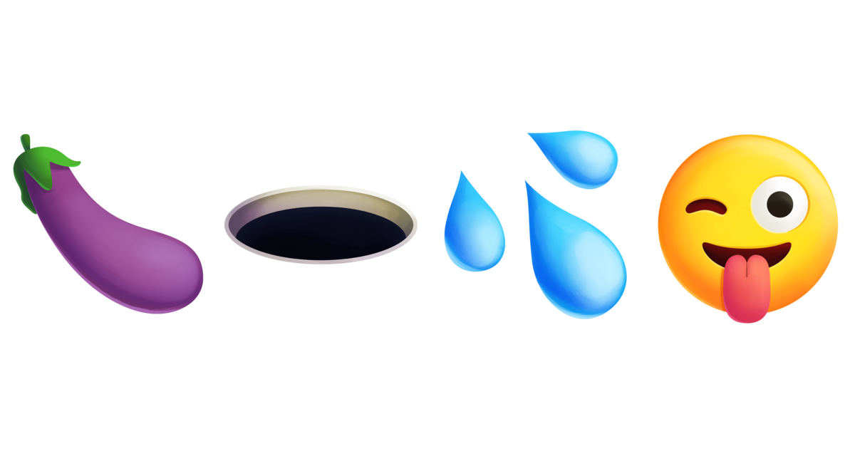 🍆🕳️💦😜