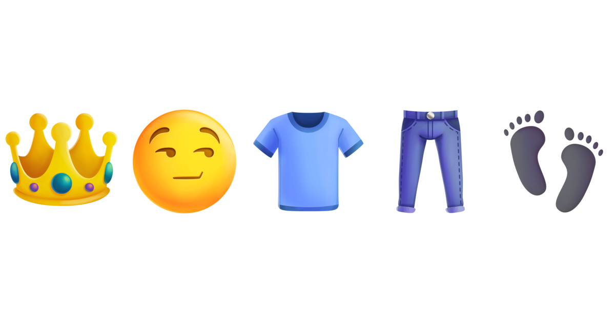 👑😏👕👖👣 King Smirk Face with Bare Feet Adoptable