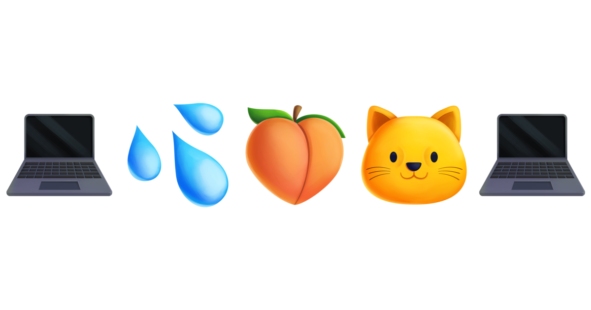 💻💦🍑🐱💻
